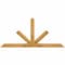 Ekena Millwork Saratoga Rough Sawn Timber Gable Bracket, Western Red Cedar, 72"W x 33"H x 4"D x 4"F, 11/12 Pitch GBW072X33X0404SAR00RWR - alternate 1